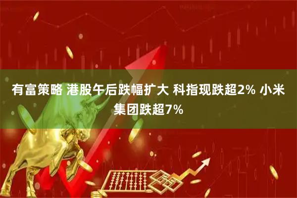 有富策略 港股午后跌幅扩大 科指现跌超2% 小米集团跌超7%
